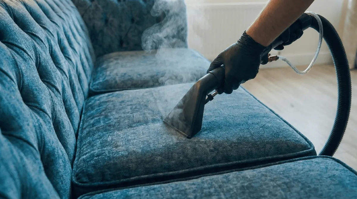 Sofareinigung vor Ort in Zürich – Polster-Tiefenreinigung mit Sprühextraktion durch Just Clean KLG
